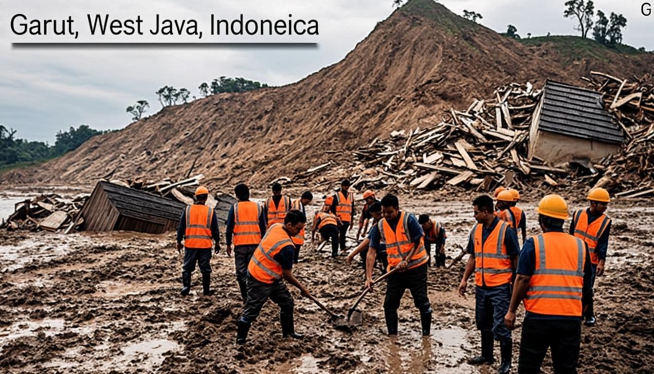 Peduli Korban Longsor Massal Garut Jawa Barat